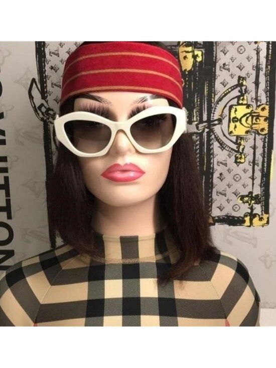 New Authentic Prada SPR 07Y Women’s Sunglasses – White Frame